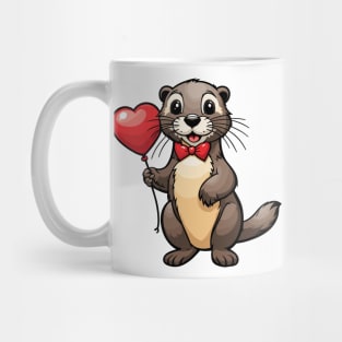 Otter Heart Balloon - Valentines Day Mug